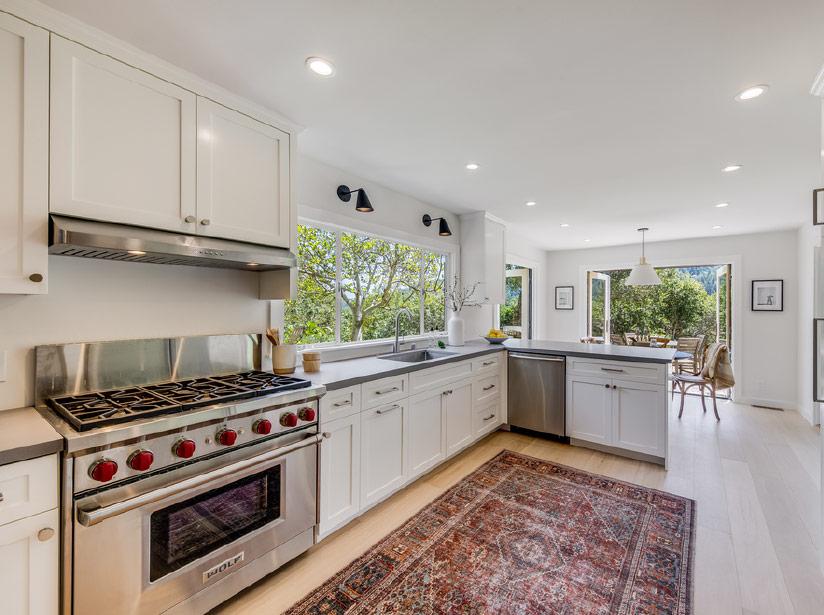 Updated kitchen with modern appliances